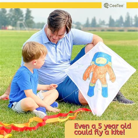 Buy CeeTee Kite Kit for Kids | Easy Flying Kites for Kids | Beach Games ...