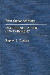 First Strike Stability: Buy First Strike Stability by Cimbala Stephen J ...