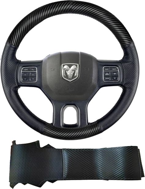 Amazon.com: Hand Stitch Steering Wheel Cover Customized Fit for Dodge ...