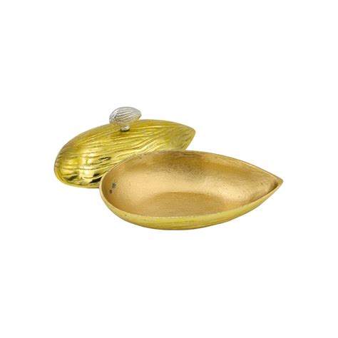 Almond Shaped Decorative Bowl - Golden – Natriel