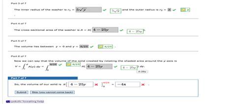 Image result for Washer Method Outer Radius
