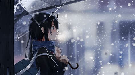 Snow Winter Anime Wallpapers - Wallpaper Cave