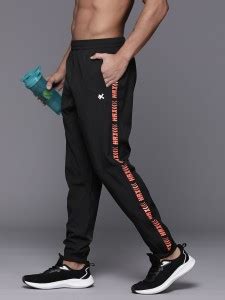 HRX by Hrithik Roshan Washed Men Black Track Pants - Buy HRX by Hrithik ...