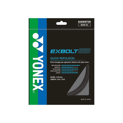 Yonex Exbolt 63 Badminton String – Achivr