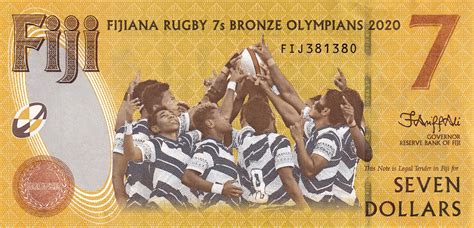 7 Dollars (Fijian Rugby 7s Team) - Fiji – Numista
