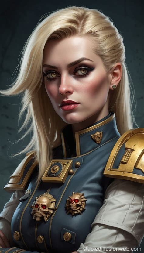 Warhammer 40k Rogue Trader Custom Psyker Officer Portrait | Stable ...