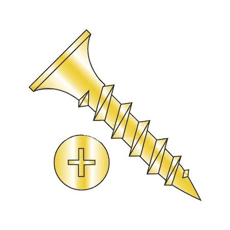 Newport Fasteners Drywall Screw, #6 x 1-1/8 in, Steel, Flat Head ...