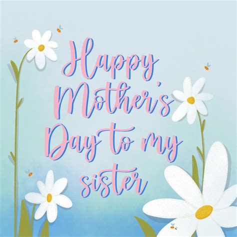 Cute Daisies Happy Mother's Day Sister Card | Boomf