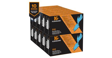 Kimberly-Clark 57372 KLEENGUARD G10 Blue Nitrile Gloves Powder-Free ...