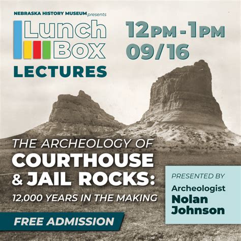 Lunchbox Lecture: The Archeology of Courthouse and Jail Rocks: 12,000 ...