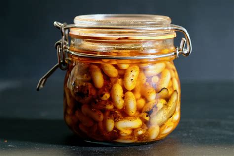 Smoky Marinated White Beans on a Pea and Herb Mash - delectabilia