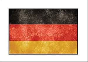 PEACOCKRIDE Germany Flag Wall Poster A4 Poster (Matte 250 GSM Paper ...