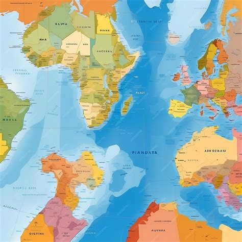 Detailed World Map with Countries 的图像结果