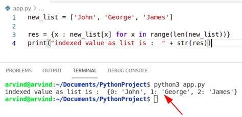 Indexing Python