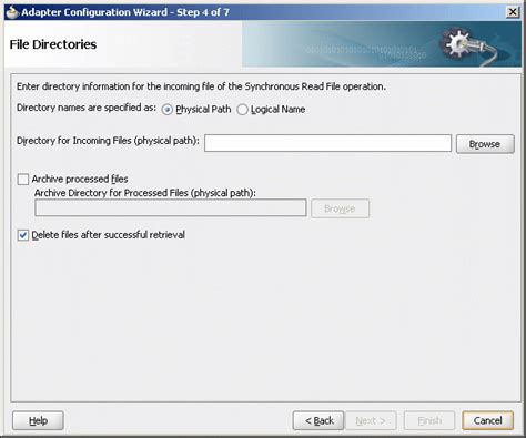 Oracle JCA Adapter for Files/FTP