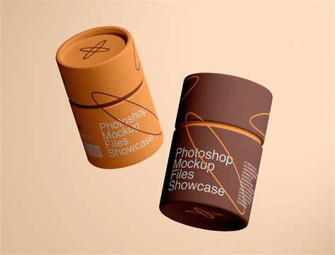 Free Paper Tubes Mockup set - Free Package Mockup