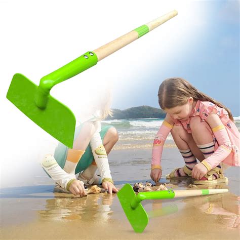 Childrens Gardening Set With Wooden Tools For And Learning Hoe ...