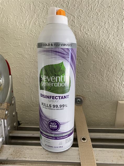 Seventh Generation Disinfectant Spray,Lavender Vanilla & Thyme 13.9 oz ...