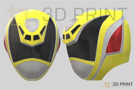 🪖 Power Rangers SPD Yellow Ranger helmet・ 3D File for 3D printing・Cults