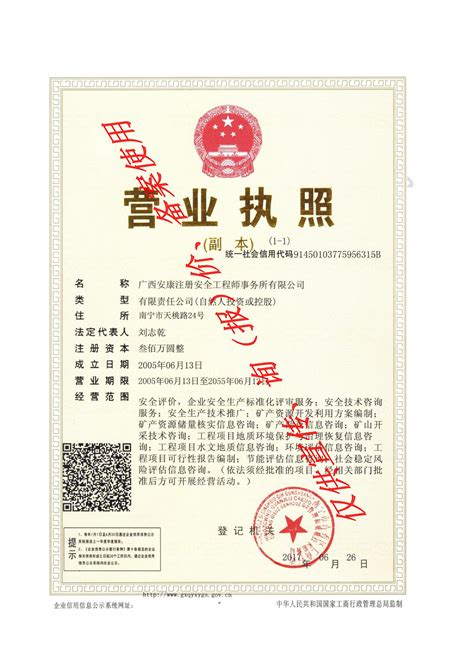 营业执照_广西安康公司