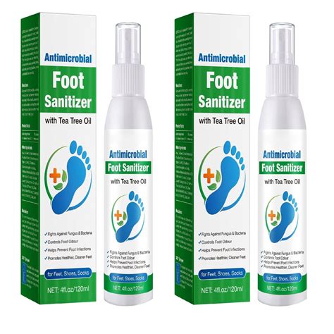 GOAWTFAFS 2PC Foot Sanitiser with Tea Tree Oil, Tea Tree Oil Feet Spray, Quick Antiperspirant to ...
