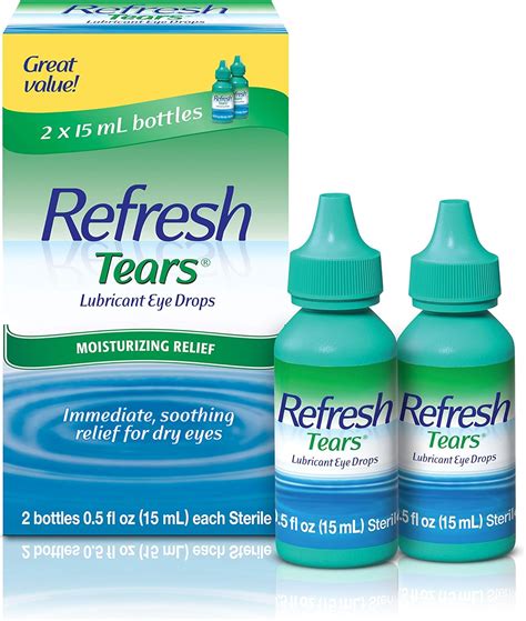 Refresh Tears, Lubricant Eye Drops, 2 Bottles .5 fl India | Ubuy