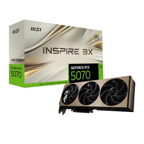 Getta | MSI GeForce RTX 5070 INSPIRE 3X OC 12GB Graphics Card ...