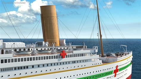 HMHS Britannic 3D Model $199 - .3ds .blend .c4d .fbx .max .ma .lxo .obj ...