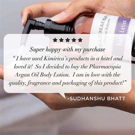 Buy Pharmacopia Argan Oil Body Lotion Online for Dry Skin | Kimirica