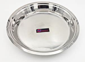 SHLINCO Heavy Stainless Steel Parat (3.6Ltr, 35.5Cm) Silver Paraat ...