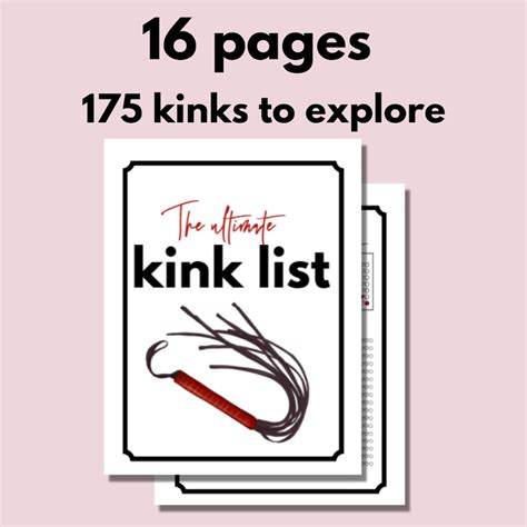 Ultimate Kink List of Kinks and Fetishes, Sex Bucket List, Sex Games ...