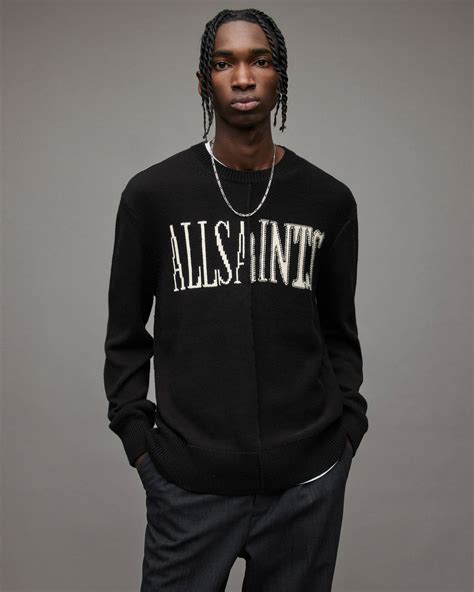 Axis Saints Crew Sweater Black | ALLSAINTS US