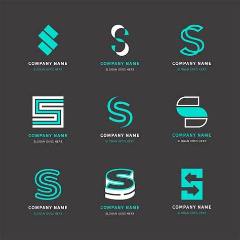 Flat design s logo template pack | Free Vector