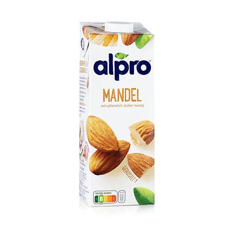Bebida de almendras, original, endulzada, alpro, 1 litro, paquete tetra