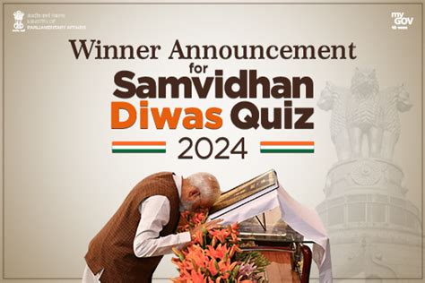 Winner Announcement for Samvidhan Diwas Quiz 2024 | MyGov.in