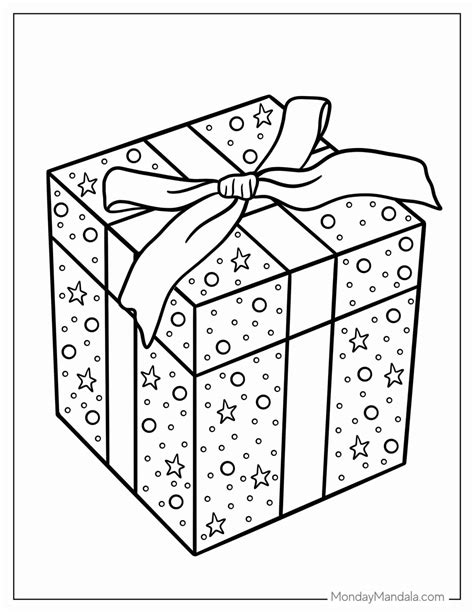 Christmas Present Coloring Page