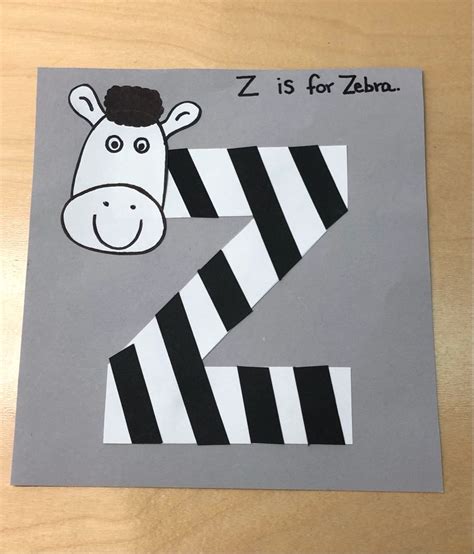 Letter Z craft | Letter z crafts, Letter a crafts, Alphabet crafts preschool