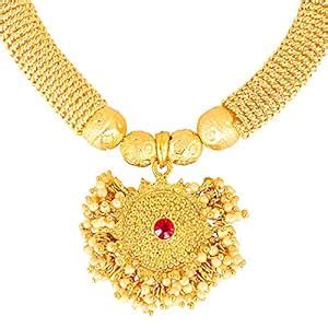 Shining Jewel - By Shivansh Women's 24K Gold Plated Traditional Thushi ...