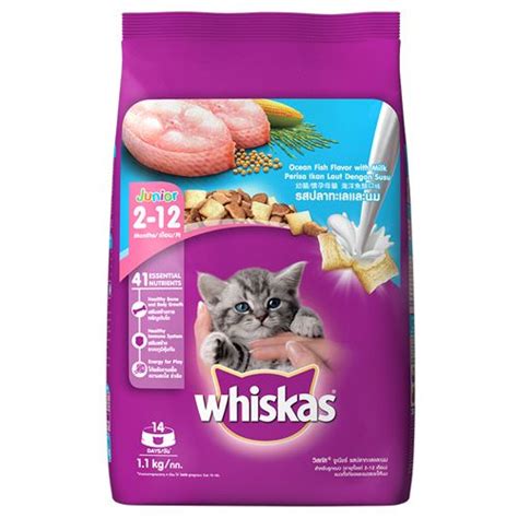 Whiskas Dry Cat Food - Junior Ocean Fish, For Kittens, 50GM – Himkhand