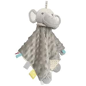 Elephant Baby Security Blanket with Stuffed Animal Super Soft Plush ...