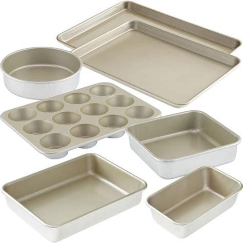 American Kitchen 7-Piece 7-piece Nonstick Bakeware Set 10.5-in Steel ...