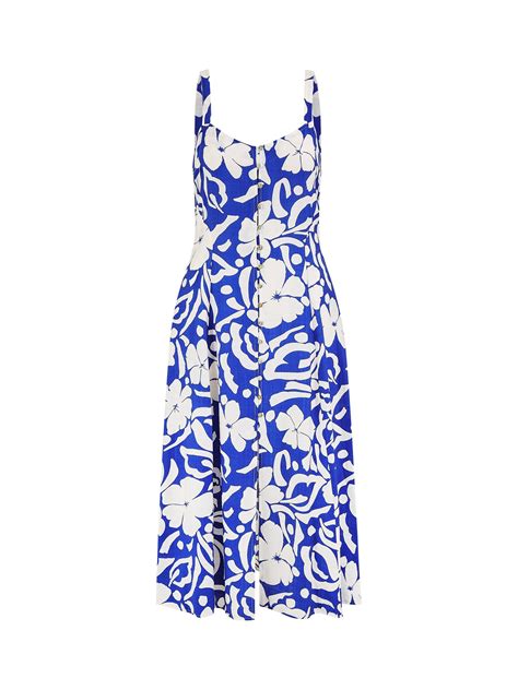 Yumi Floral Print Midi Dress
