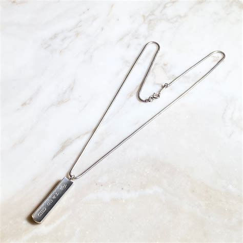 2001’s TIFFANY bar pendant necklace “1837” | NOIR ONLINE