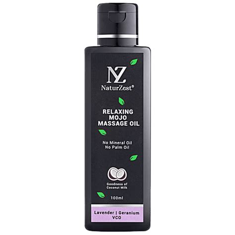 Buy NaturZest Relaxing Magic Massage Oil - 100% Natural, Improves Sleep ...