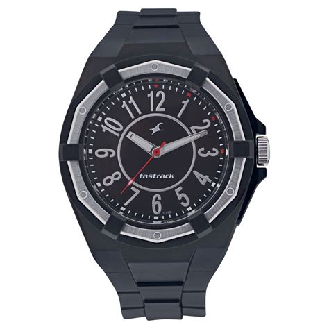 Buy Online Fastrack Quartz Analog Black Dial Plastic Strap Watch for ...