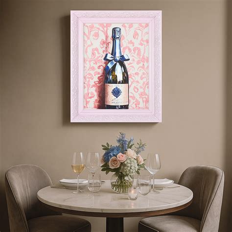 Buy Wine Bottle Canvas Wall Painting (Pink) Online in India | Nilkamal ...