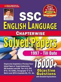 Kiran SSC English Language Chapterwise Solved Papers 16000+ Objective ...