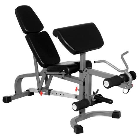 XMark Fitness Flat / Incline / Decline Weight Bench with Leg Extension ...
