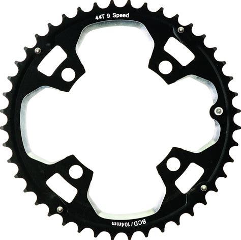 Action 104Mm 44T Blk/Sil 3/32" Ramped Chainring : Amazon.in: Sports ...