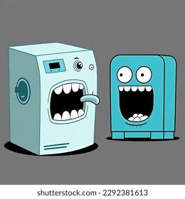 Image result for Washing Machines Cartoon Angry
